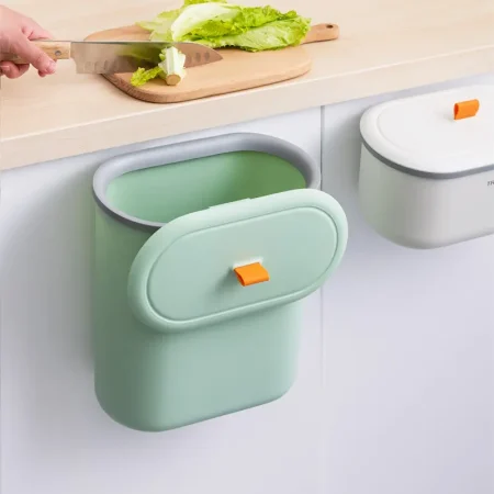 سطل کابینتی بزرگ سبز بدون درب
