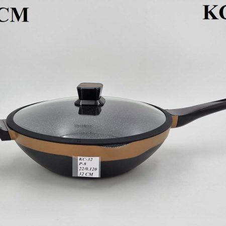 تابه ووک32 گرانیت(kc)طلایی-مشکی